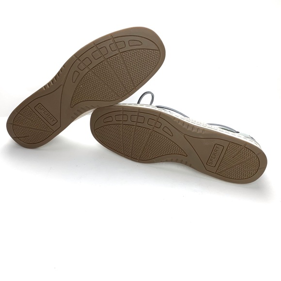 Sperry Angelfish Gray Mesh Topsides Boat Shoes - Picture 11 of 12